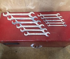 Mac Tools SAE 10pc Low Torque Thin 4-Way Angle Head Wrench Set 10 pc 3/8-1" USA