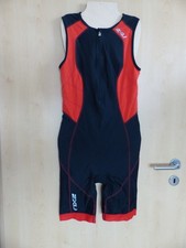 Trisuit + Triathlonanzug + 2XU + Schwarz Rot + Sitzpolster + Herren 