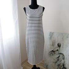 Ganni Coton stripe Jersey dress size S