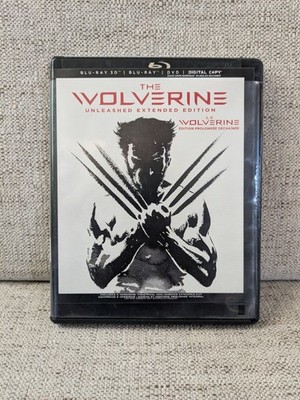 The Wolverine 3D 2D Blu Ray / DVD Unleashed Extended Edition High Jackman