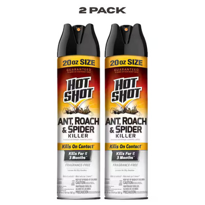 Hot Shot 20 oz Ant Roach & Spider Killer   Ready To Use Insect Spray