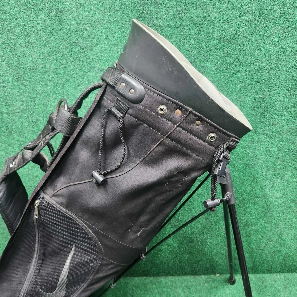 Nike Golf Hybrid Stand Bag 4-Way Divider & Shoulder Strap - Black - Image 2 of 4