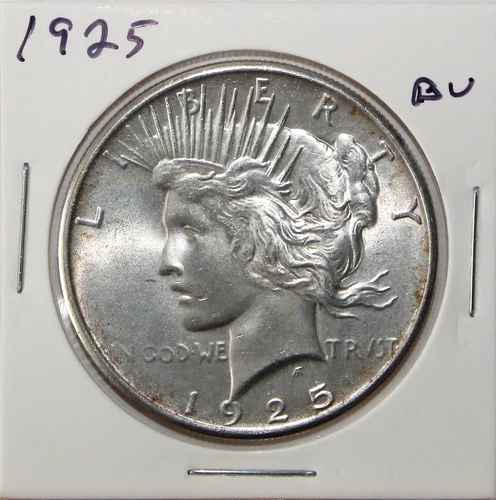 1925 US Peace Silver Dollar $1 BU Uncirculated