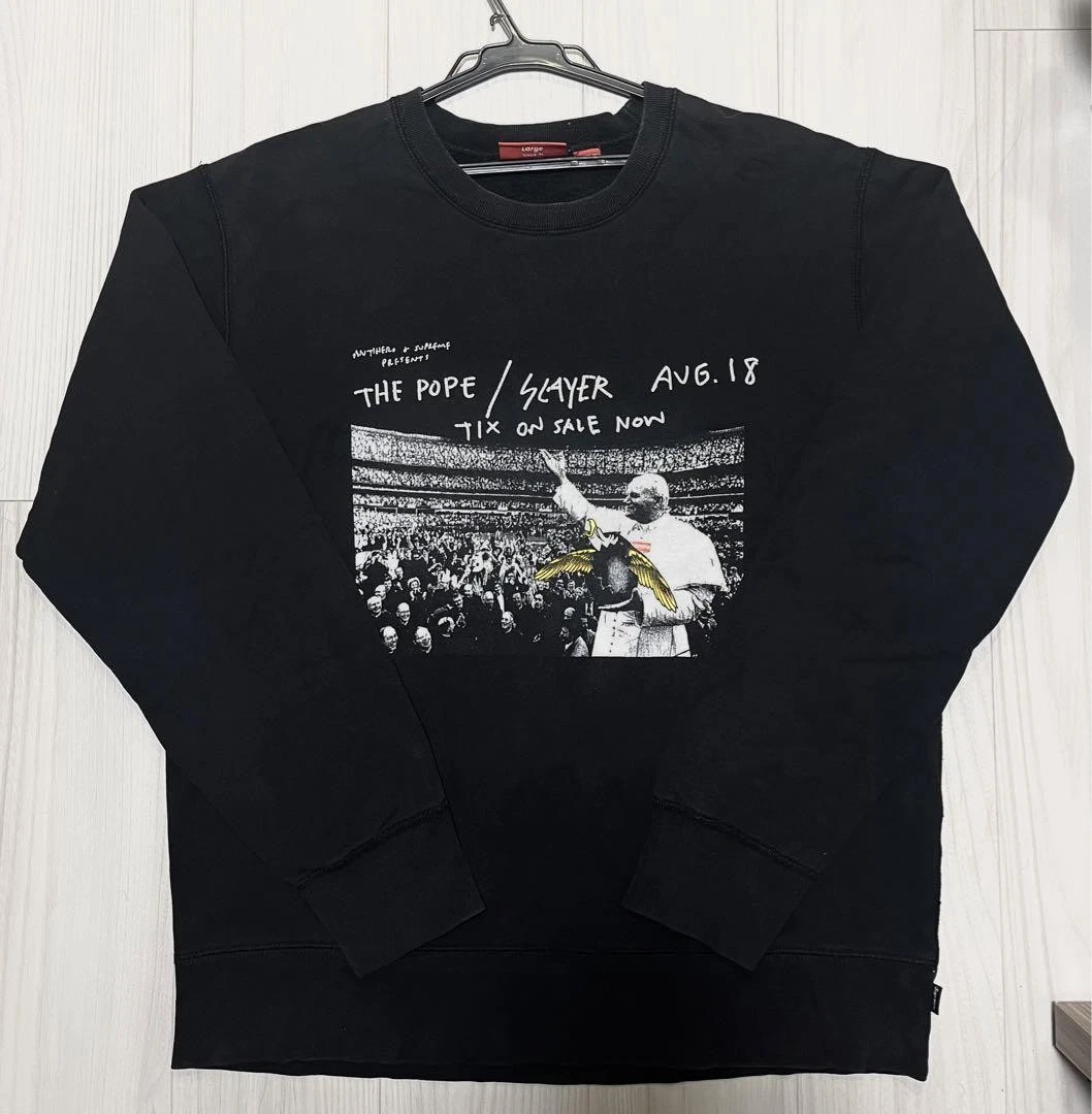 Sweat shirts col rond Supreme pour hommes L 2016Ss emblématique streetwear rare occasion LTD