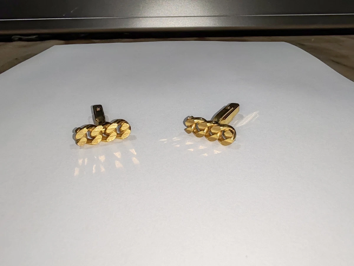 Boutons De Manchette Swank Ovales – Lucite Couleur Canneberge – Comme Neufs