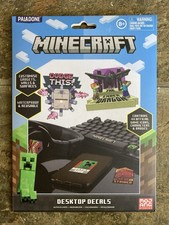 Minecraft Desktop Decals 4 Sheets Reusable Waterproof New