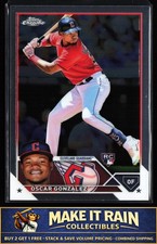 Óscar González 2023 Topps Chrome #207 Cleveland Guardians Rookie RC