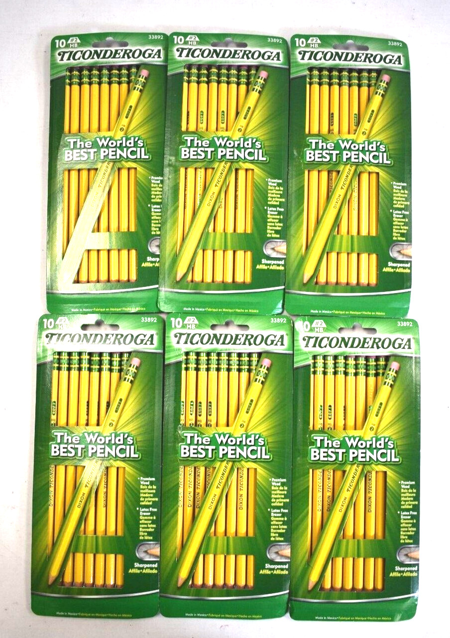S Pre-sharpened Yellow 33892 Wood Lot Of 60
