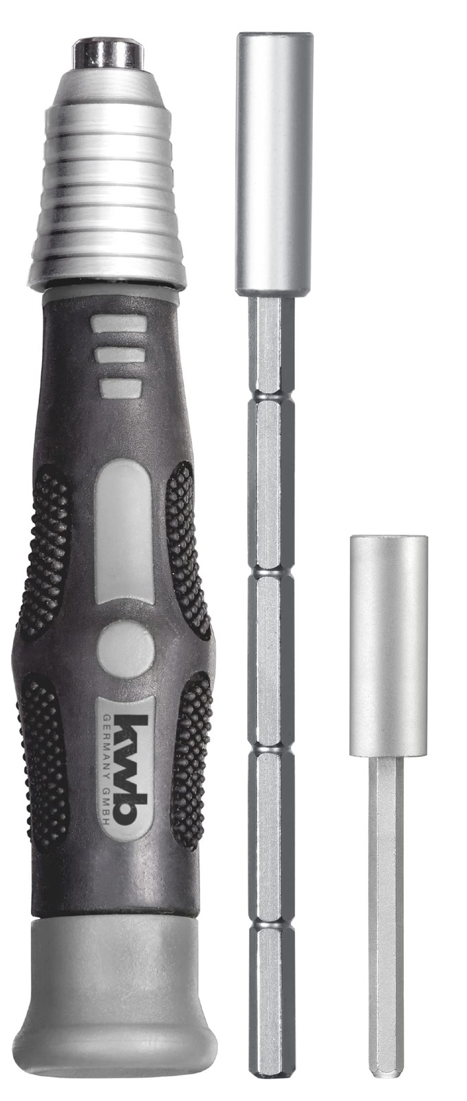 Set Porta Micro Bit kwb 3 pz - Adattatore Magnetico 1/4" per Bit 4mm