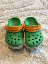 Baby Crocs Green And Orange Size C4