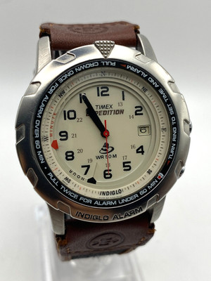 Timex Expedition Shenmue Men's Watch Indiglo Quartz Alarm T43391 WR50M 39mm 2000