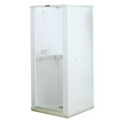 32 in. x 32 in. x 75 in. Shower Stall with Standard Base & Slip Resistant Floor