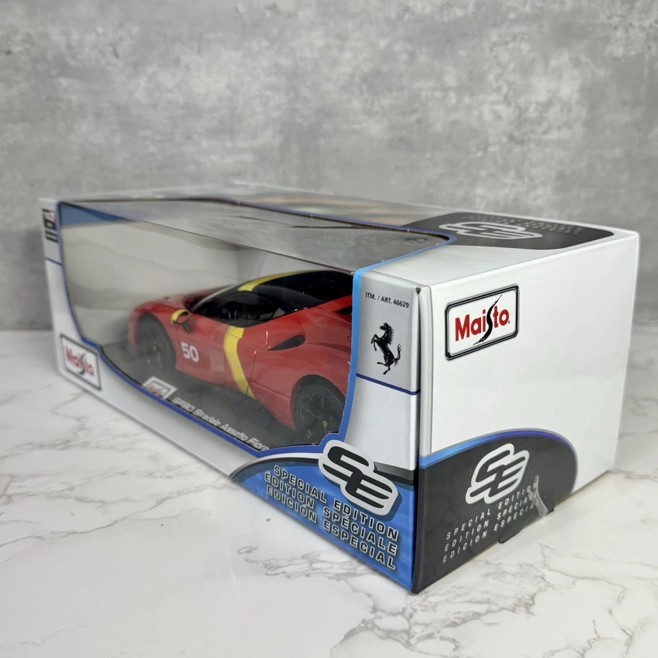 MAISTO Ferrari SF90 Stradale Assetto Fiorano 1:18 Scale Diecast Model Car - Image 3 of 3