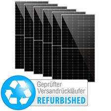(0% MwSt) revolt 6er-Set monokristalline Solarmodule, 550 W