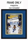 Sports Illustrated Magazine Frame With St Louis Blues Colors Double Mat