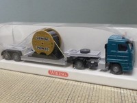 1/87 Wiking Mb Sk Siemens Tieflader-Sattelzug 503 01