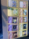 10 X Pokémon Base Set Cards Bundle - Pikachu, Bulbasaur, Arcanine