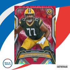 2024 Topp Resurgence Jordan Morgan Red Power Surge 5/5 #135 RC Green Bay Packers