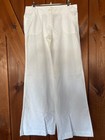 Outback Red  Linen/Cotton Flared Leg Pants in White Size 6   EXL. Cond. — photo 1