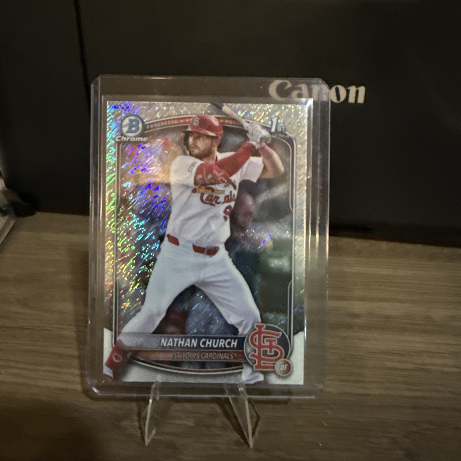 Nathan Church 2025 Bowman Chrome #BCP-192 St. Louis Cardinals 1st Shimmer