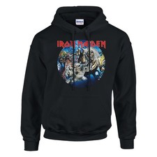 Image of Iron Maiden Inspired Unisex Pullover Hoodie, S-2XL, Metal Music
