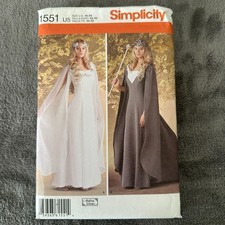 Simplicity Pattern 1551 Size 16-24 Fairy Princess Renaissance Costume Cosplay
