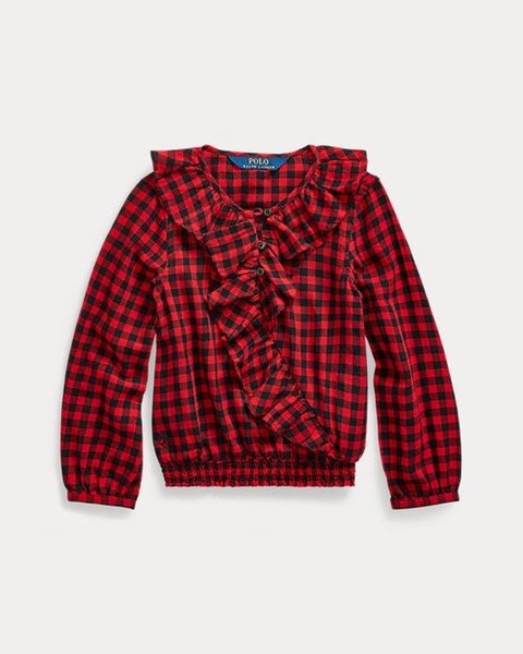 Women Polo Ralph Lauren Shirt Red Cotton 34 / XS /