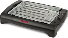 BQ12 Barbecue Elettrico, 2000 W, Griglia INOX, 34 X 24,5 Cm, Regolazione Tempera