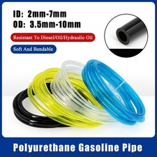 Polyurethane Gasoline Pipe Fuel Tube Petrol Diesel Oil Line Hose Tubing ID 2-7mm