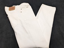 Vintage Levi's 501 Jeans Men's Fits 31X33 White Button Fly Straight Leg Casual
