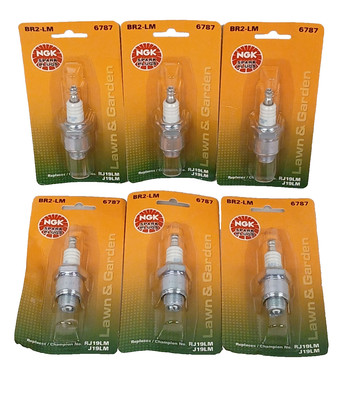 6-PACK) NGK BR2-LM Spark Plug 6787 Replaces Champion RJ19LM/J19LM