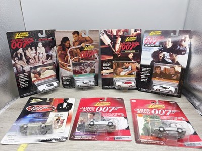 7 Lot Johnny Lightning 007 James Bond Connery Moore Brosnan 