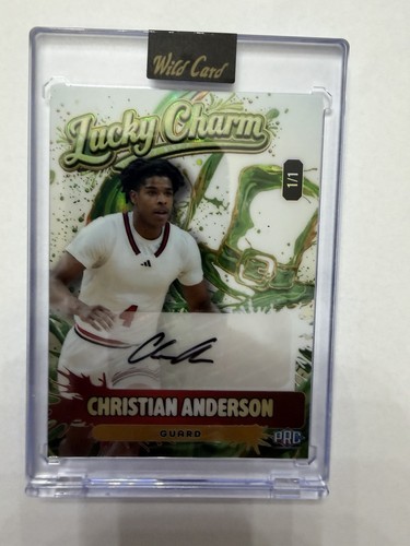 2026 Wild Card - Lucky Charm #1/1 Christian Anderson RC Auto SSP 🔥🔥🔥