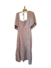 Old Navy Oversized Bohemian Waffled Beach Flowy Dress Ladies Plus Size 2X Stripe