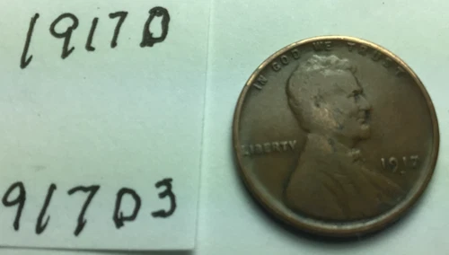 1917 D ; Wheat Penny ; good condition #917D3