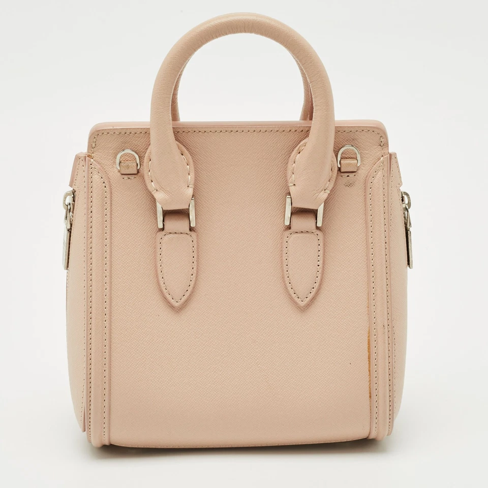 Cartera Alexander McQueen Mini Heroína Cuero Beige Foto 4 de 4