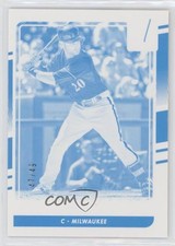 2016 Panini Donruss Test Proof Cyan 47/49 Jonathan Lucroy #141 y0i