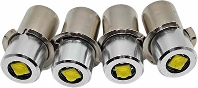 P13.5S PR2 LED Flashlight Bulb Replacement 2-4C  D 3W 3-6V 4-Pack 