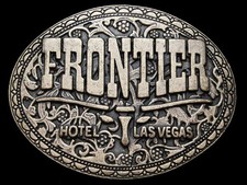 KE23124 NICE VINTAGE 1970s  FRONTIER HOTEL - LAS VEGAS  BELT BUCKLE