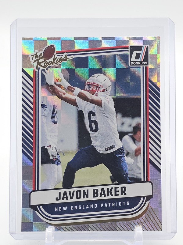 JAVON BAKER 2024 DONRUSS THE ROOKIES ROOKIE #TR-25 PATRIOTS Q5099