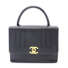 Chanel Mademoiselle Leather Handbag Women Black One Size