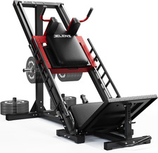 Prensa de piernas ajustable Hack máquina de sentadillas para gimnasio en casa - entrenamientos de la parte inferior del cuerpo