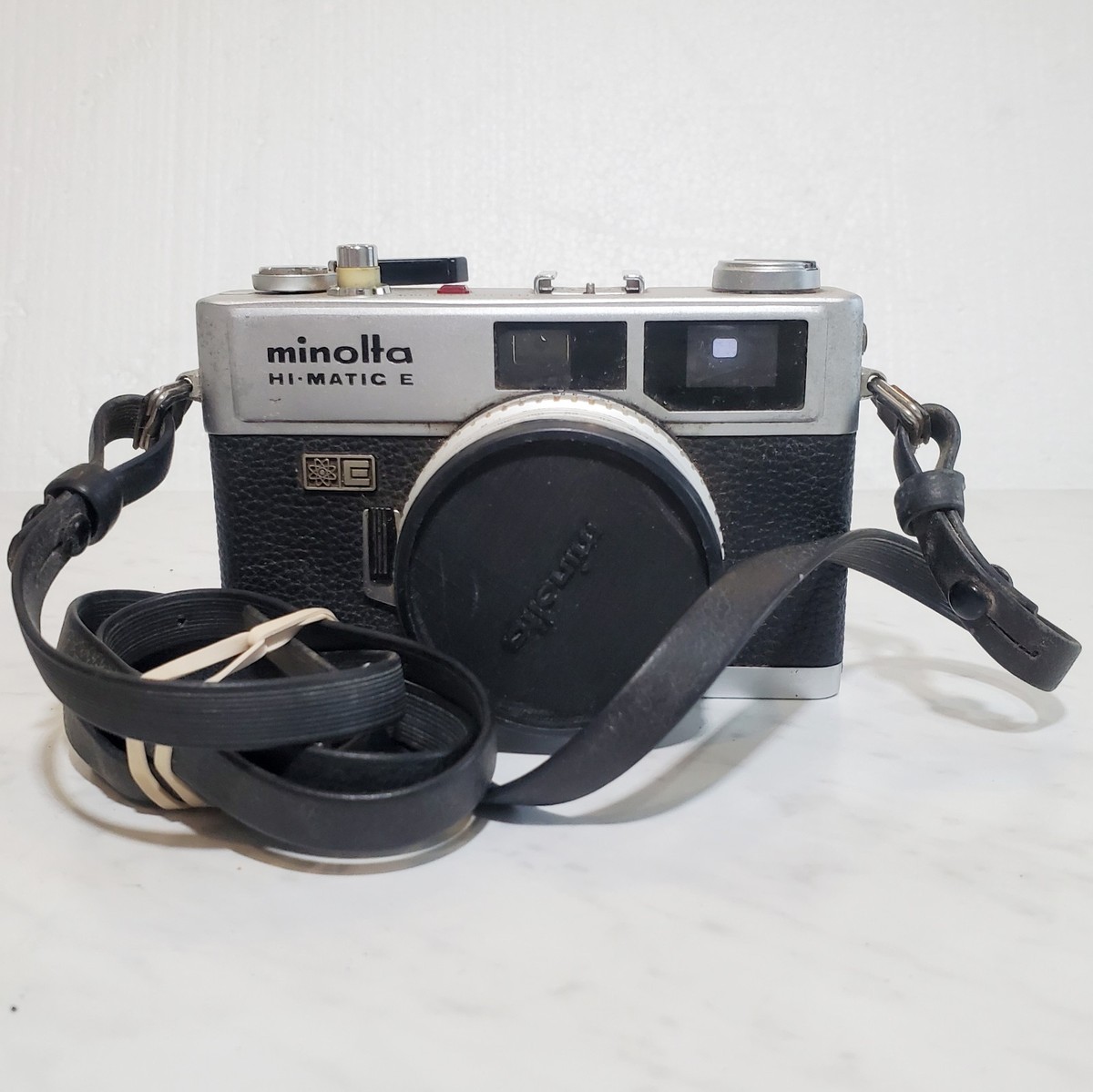 Minolta Hi-Matic E Vintage Rangefinder Film Camera Untested w