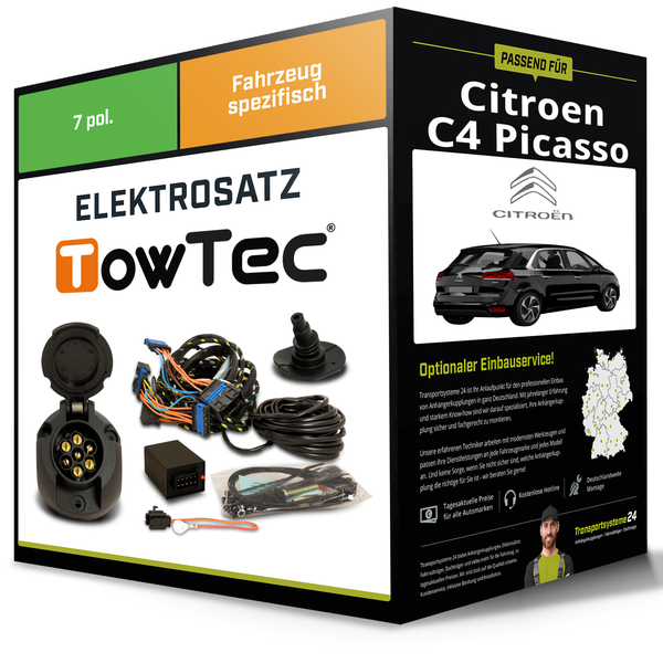 Elektrosatz 13-Pol Spezifisch für Citroen C4 Grand Picasso 10.2006-08.2013 NEU-image