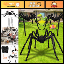 Giant 6.6 Ft Scary Spider Decoration for Halloween - Outdoor Haunted Decor