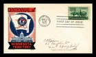 Dr Jim Stamps Minnesota Territorial Centennial FDC Ken Boll Cachet Craft