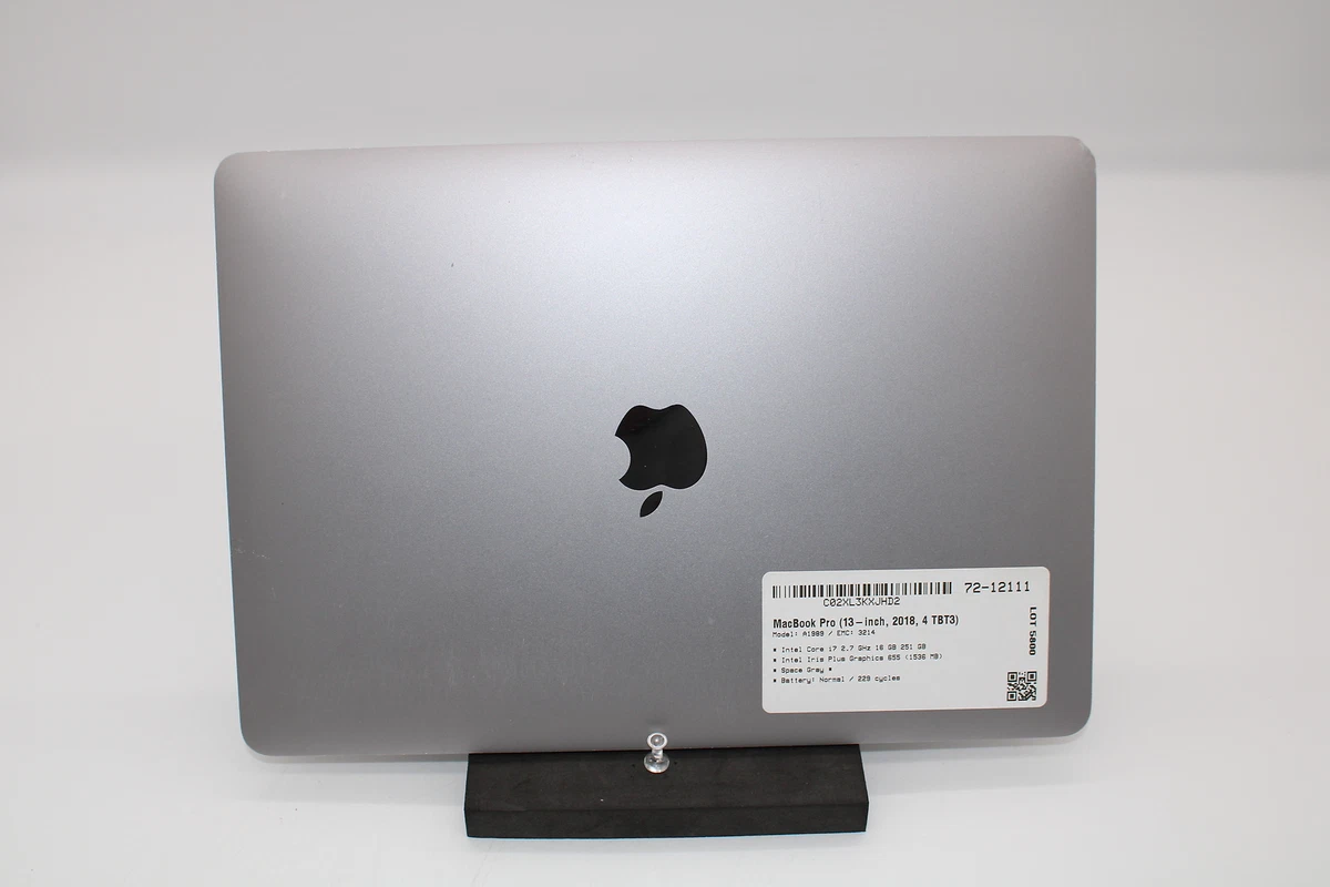 MacBook Pro 13 2018 BTO/CTO i7 2.7GHz 16GB 256GB Space Gray