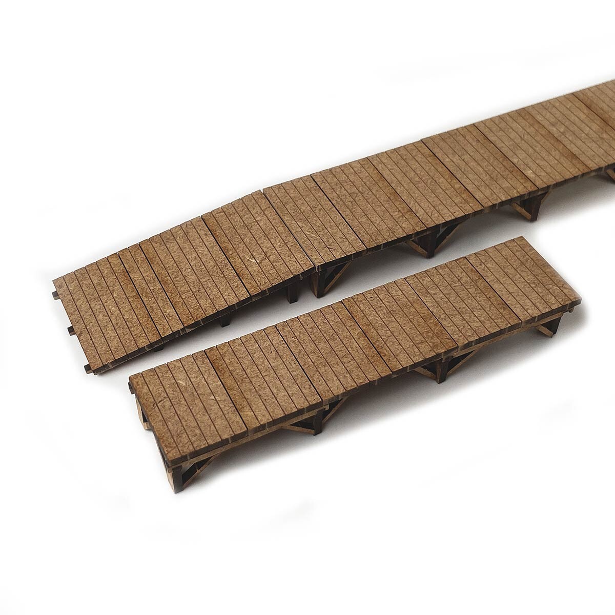 WOODEN HALT PLATFORM FOR OO SCALE 1:76 MODEL RAILWAY - LX497-OO