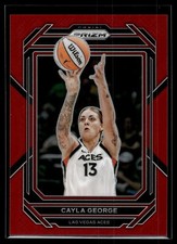 Cayla George 2023 Panini Prizm WNBA Red Prizm Card 119/199 #58