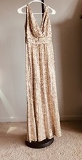 Evening gown - size 2 - Gold Sequins